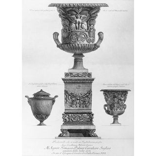 Giovanni Battista Piranesi, Antique Vases, Late 18th Century, Etching For Sale
