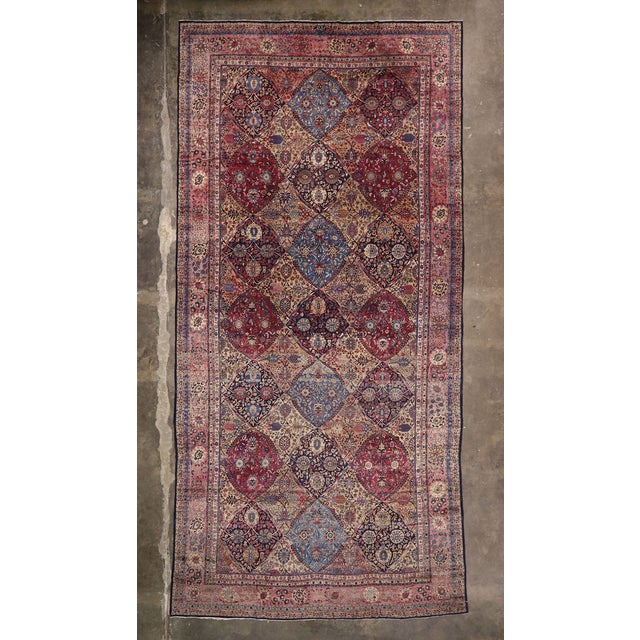 Antique Persian Kerman Rug, 11'03 X 23'06 For Sale - Image 11 of 11