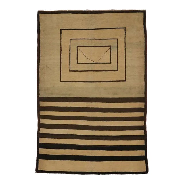 Vintage Midcentury Modern Turkish Rug - 05'03 X 07'11 For Sale