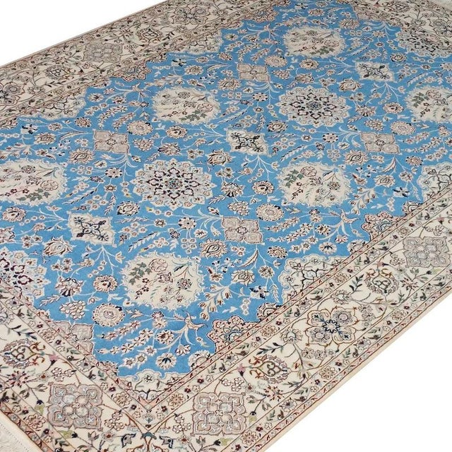 Hand-knotted Nain rug | Knot density: 6La 60 Raj (approx. 816.000 knots/m²) | Material: Wool & Silk | Size: 170 x 245 cm |...