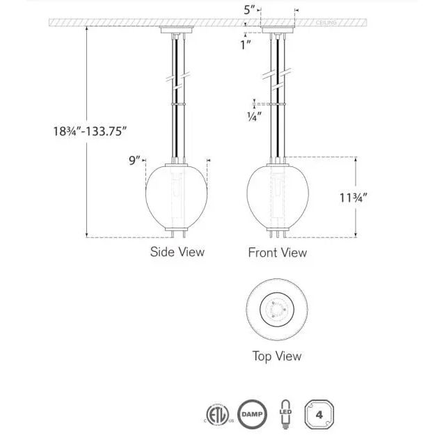 Traditional Ray Booth for Visual Comfort Signature Taro 9" Pendant in Bronze with Clear Glass For Sale - Image 3 of 3