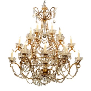 19th C. Italian Macaroni Bead Chandelier For Sale