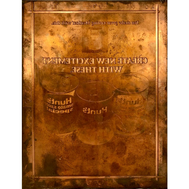 Copper Three Vintage Photoengraved Copper Letterpress Printing Plates For Sale - Image 8 of 18