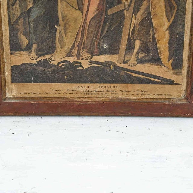 Antique Print 'Holy Apostles' Scene