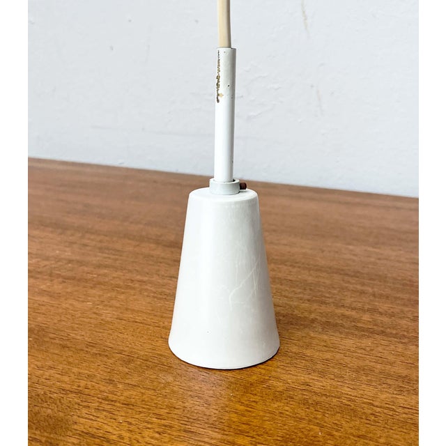 Mid-Century Dutch Minimalist Pendant Lamps attributed to Louis Kalff for Philips, 1950s, Set of 4 For Sale - Image 17 of 18