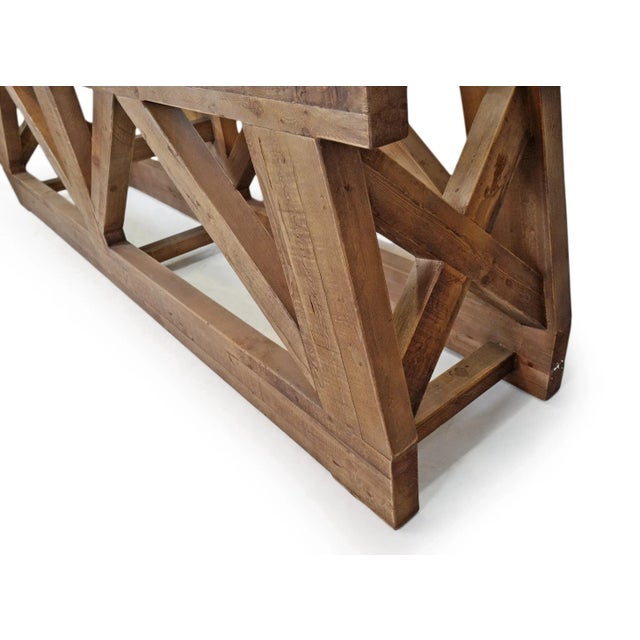 Greystone Farmhouse Console Table For Sale - Image 9 of 9
