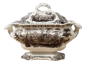 19th English Transfer Tureen