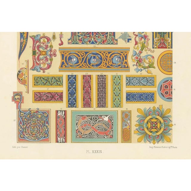 Celtic Illuminated Ornament Decorative Motifs from Early Manuscripts, 1869 For Sale - Image 3 of 10