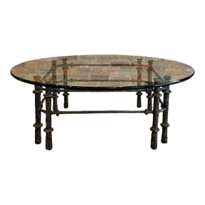Late 20th Century Vintage Brutalist Giacometti Style Coffee Table