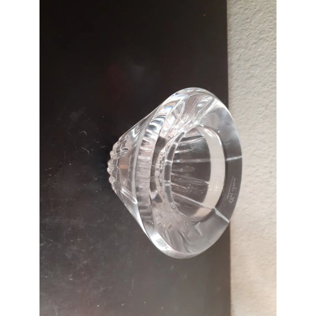 1990s 1990s Oleg Cassini Signed Single Crystal Votive Holder Made in Sweden For Sale - Image 5 of 8