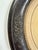 Antique Oval Deep Dark Wood Picture Frame Gold Floral Detail With Photo of a Girl 12x14” For Sale - Image 4 of 13