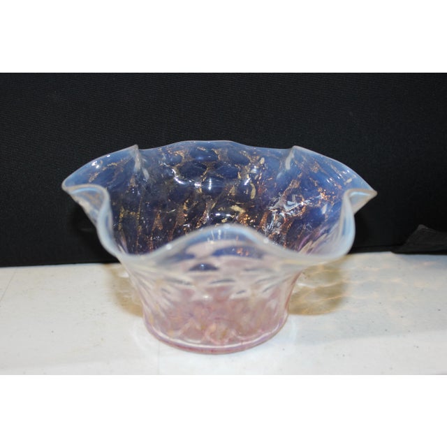 Traditional Vintage Murano Glass Bowl For Sale - Image 3 of 4
