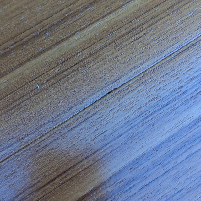 Refinished Scandinavian Modern Teak Square Dining Table, Mid-Century For Sale - Image 16 of 18