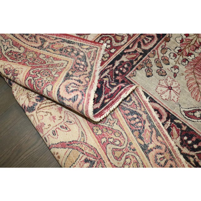 English Stunning 19th Century Persian Lavar Kerman Square Carpet, 9'7'' X 10'10'' For Sale - Image 3 of 6