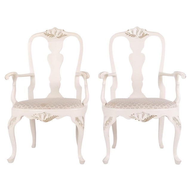 Vintage Chairs in Neo Rococo Style and Painted in White, 1920s, Set of 2 For Sale - Image 13 of 13