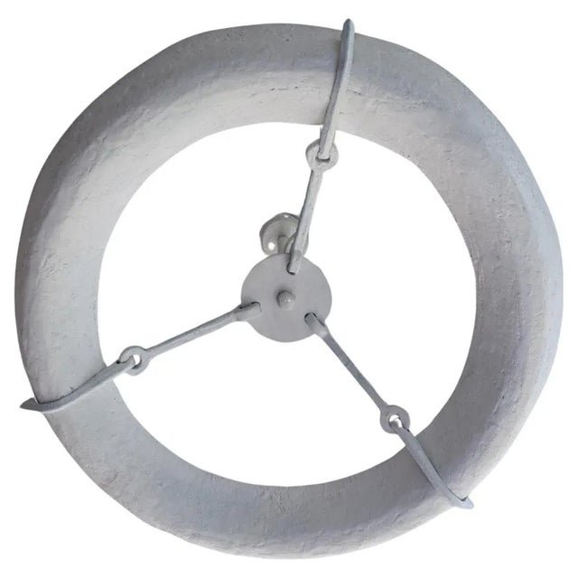 Eze White Suspension Light by Michel Amar For Sale - Image 6 of 6