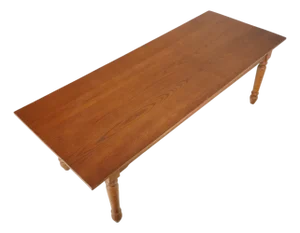 Mid 20th Century Reclaimed 7.5 Ft. Oak Farmhouse Dining Table