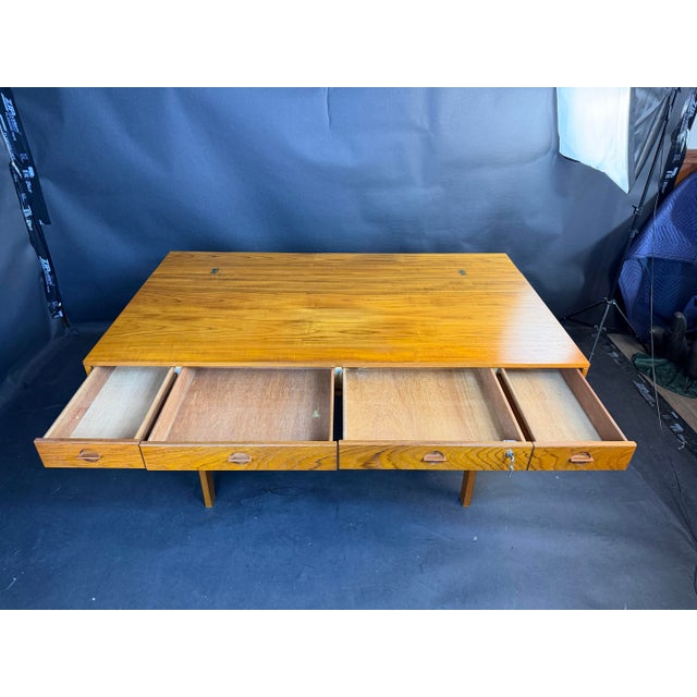 Danish Modern Peter Løvig Nielsen Flip-Top Teak Desk For Sale - Image 9 of 12