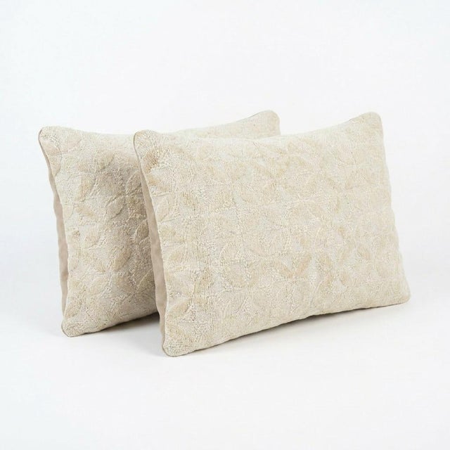 Mid-Century Modern Turkish Wool Lumbar Kilim Pillow Cover 16'' X 24'' - Set of Two For Sale - Image 3 of 4