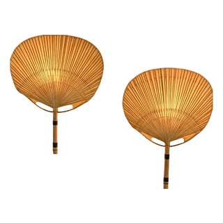 Uchiwa II Wall Lights by Ingo Maurer for Design M, 1973, Set of 2 For Sale