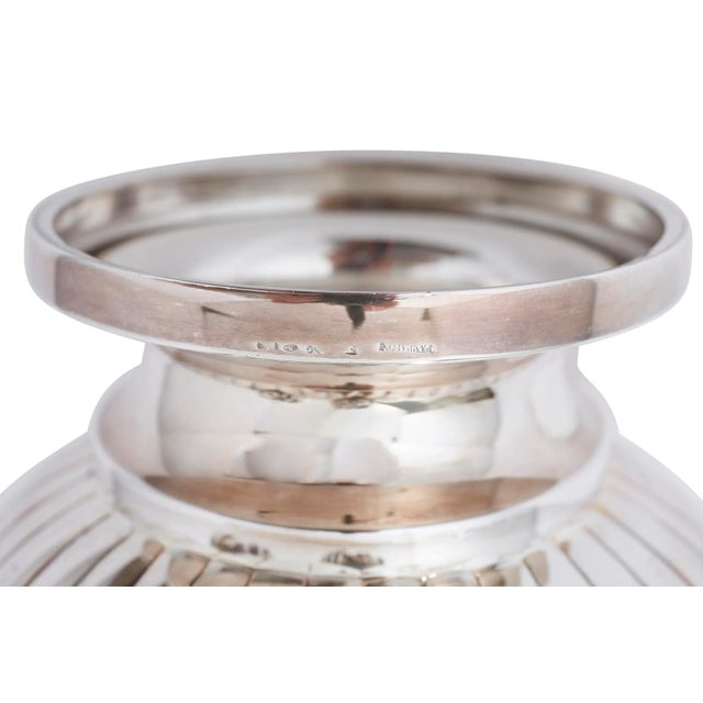 Antique Large Sterling Silver Wine Cooler / Ice Bucket For Sale - Image 9 of 11