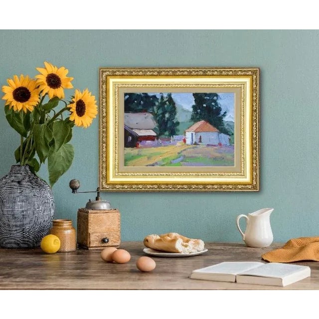 Impressionist Style California Oil Landscape Painting For Sale - Image 4 of 6