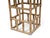 Table in Wicker Wood and Smoked Glass, 1970s For Sale - Image 3 of 7