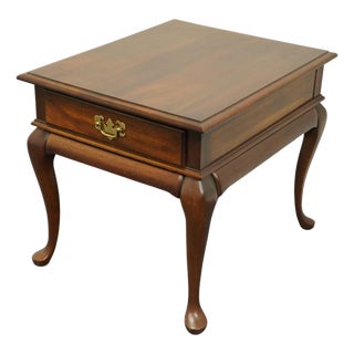 Cresent Furniture Solid Cherry Traditional Style 22" Accent End Table For Sale