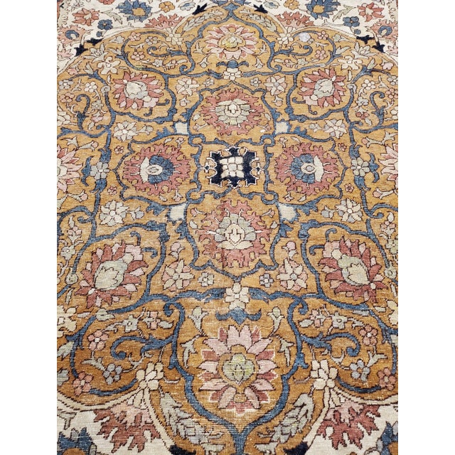 Late 19th Century Extremely Fine Antique Sivas Handmade Carpet, Red and Green, All-over Design For Sale - Image 5 of 11