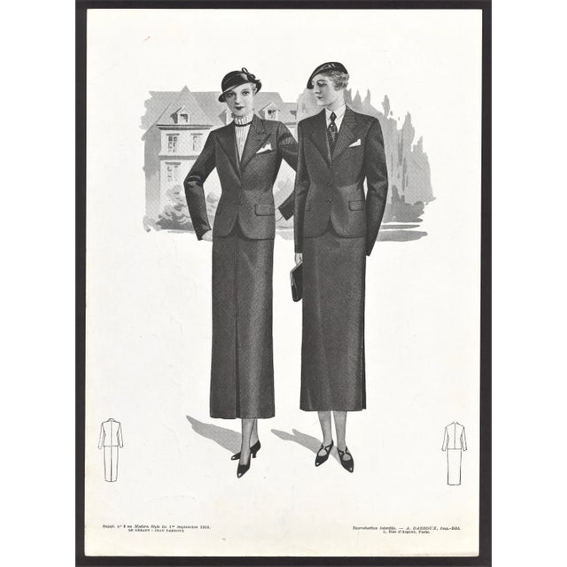 1930s Art Deco Fashion Prints -Set of 3 For Sale - Image 5 of 7