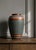 A striking and highly decorative handcrafted ceramic vase from west germany, dating from the 1960s and attributed to bay...