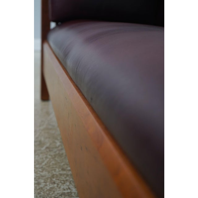 Stickley Cherry Arts & Crafts Prairie Sofa For Sale - Image 11 of 18