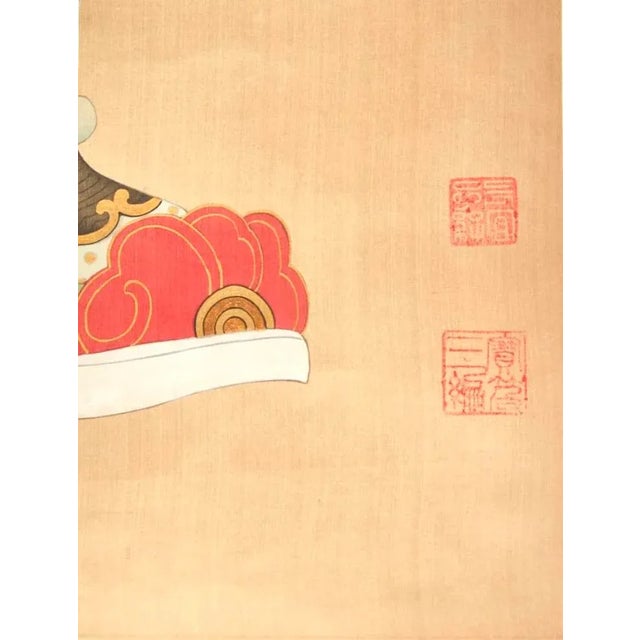 Chinese A Chinese Framed Scroll of an Elder Man For Sale - Image 3 of 10