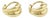 Mid 20th Century Pair of Tiffany & Co. 18k Yellow Gold Leaf Shape Small Huggie Earrings For Sale