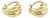 Tiffany & Co. 18k Yellow Gold Leaf Shape Small Huggie Earrings For Sale