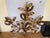1960s Hollywood Regency Gold-Colored Floral Brass Wall Lamp by Hans Kögl, 1960s For Sale - Image 5 of 14