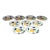 Set of Nine Vintage Italian "Orange" Fruit Motif Plates by Richard Ginori For Sale