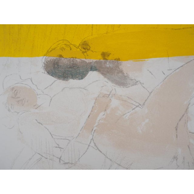 Paul Guiramand, Lovers in the Early Morning, Original Lithograph For Sale - Image 3 of 6