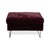 Textile Embrace Stool in Fabric, Chrome, Velour and Velvet in Purple by Brühl For Sale - Image 7 of 9