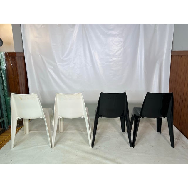 Mid-Century Modern 1970s Borg Warner Space Age Stacking Chairs - Set of 4 For Sale - Image 3 of 10