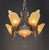 1930s Mid-West Mfg. Soleure Series Art Deco 6-Light Slip Shade Chandelier in Cast Bronze For Sale - Image 13 of 15