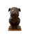 A charming, French walnut bulldog brush stand / valet. Features a hand carved, figural stand I. The firm of an English...