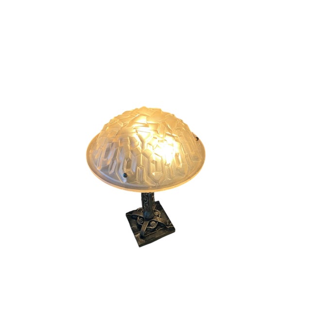 Art Deco 1990s French Art Deco Table Lamp For Sale - Image 3 of 4