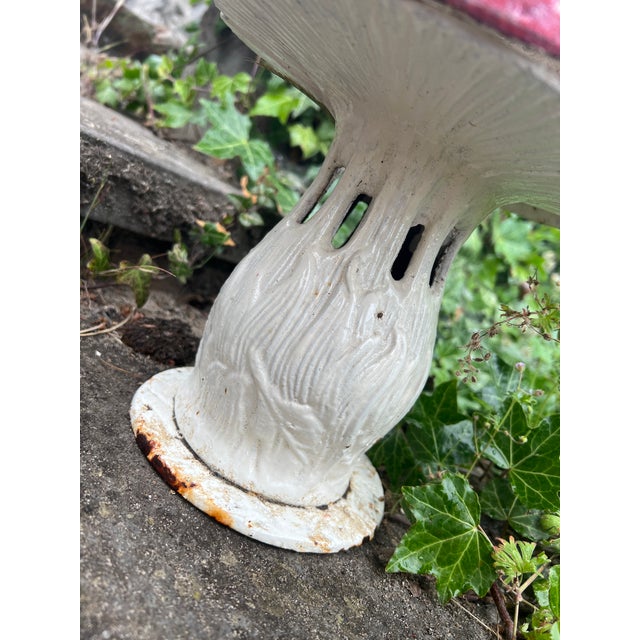 1970s Vintage Cast Iron Mushroom Candle Garden Lantern For Sale - Image 5 of 9