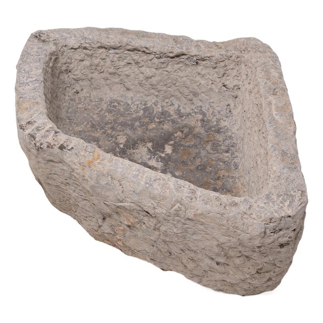 Chinese Diamond Stone Trough, C. 1850 For Sale