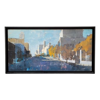 Miguel Carlos Montesinos Aragonés, Urban Landscape, Collage and Acrylic on Board For Sale