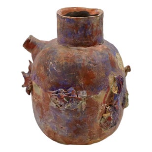 Sirio Pellegrini, Jug Sculpture, Painted Terracotta, 1960s For Sale