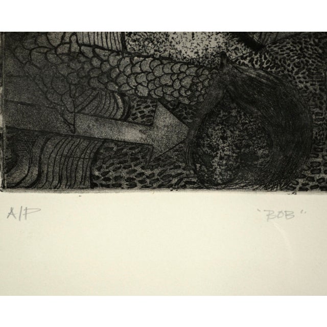 Printmaking Materials Bob Dylan, 1960s Pop Art Portrait, a/P Etching by Marc Foster Grant For Sale - Image 7 of 9