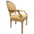 This French Louis XVI style fauteuil is a beautiful example of late 18th-century neoclassical design, reflecting the style...