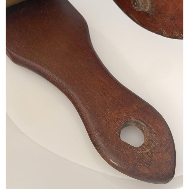 Early 19th Century Georgian Era Mechanical Fire Bellows of Brass and Mahogany From England For Sale - Image 15 of 15